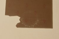 Marking out the brake blocks on a paxolin sheet