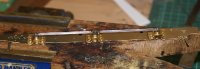 soldering the hornblocks into the frame