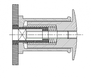 Drawing showing buffer compressed