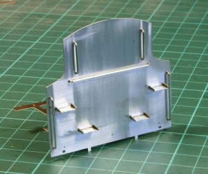 Rear plate with handrails