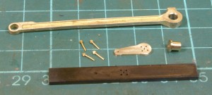 Drilling jig for the return crank