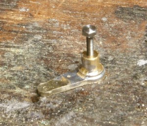 Soldering the bush to the return crank