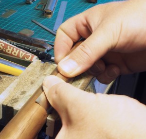 Forming the first curve on the roof