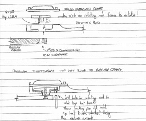 Sketch of bearing arrangement