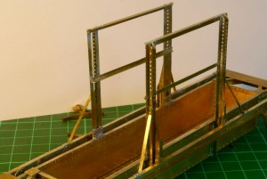 Vertical stanchions fitted.