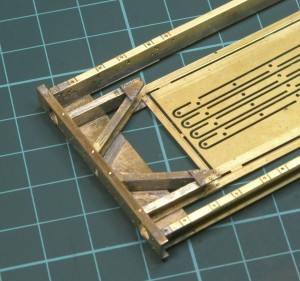 Riveted plates underneath