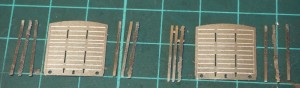 Side stanchions as supplied in the kit.