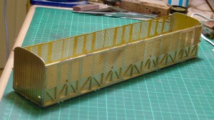 Sides built up.