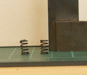 Flatten the ends of the springs to seat better